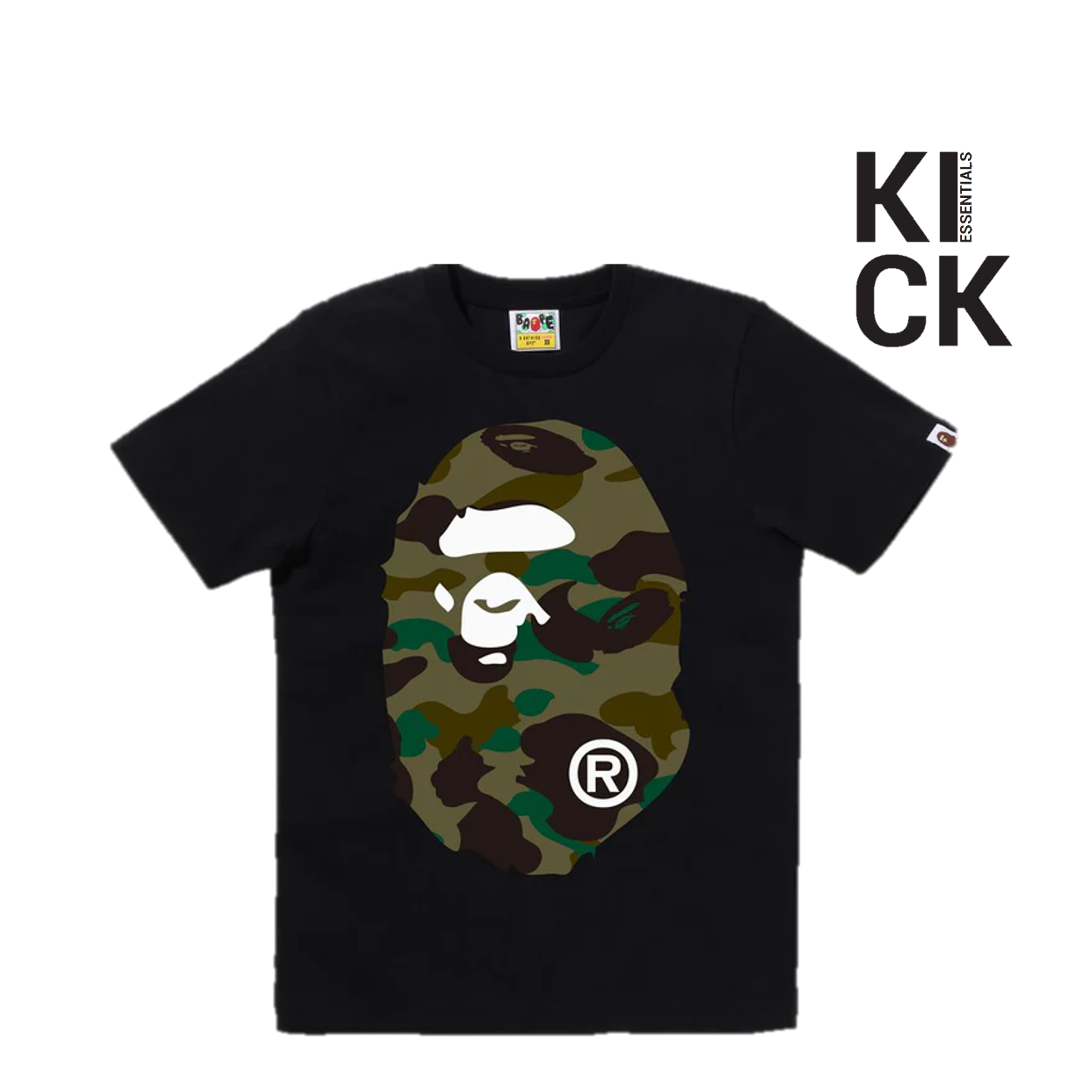 BAPE TEE 'HEAD GREEN CAMO'