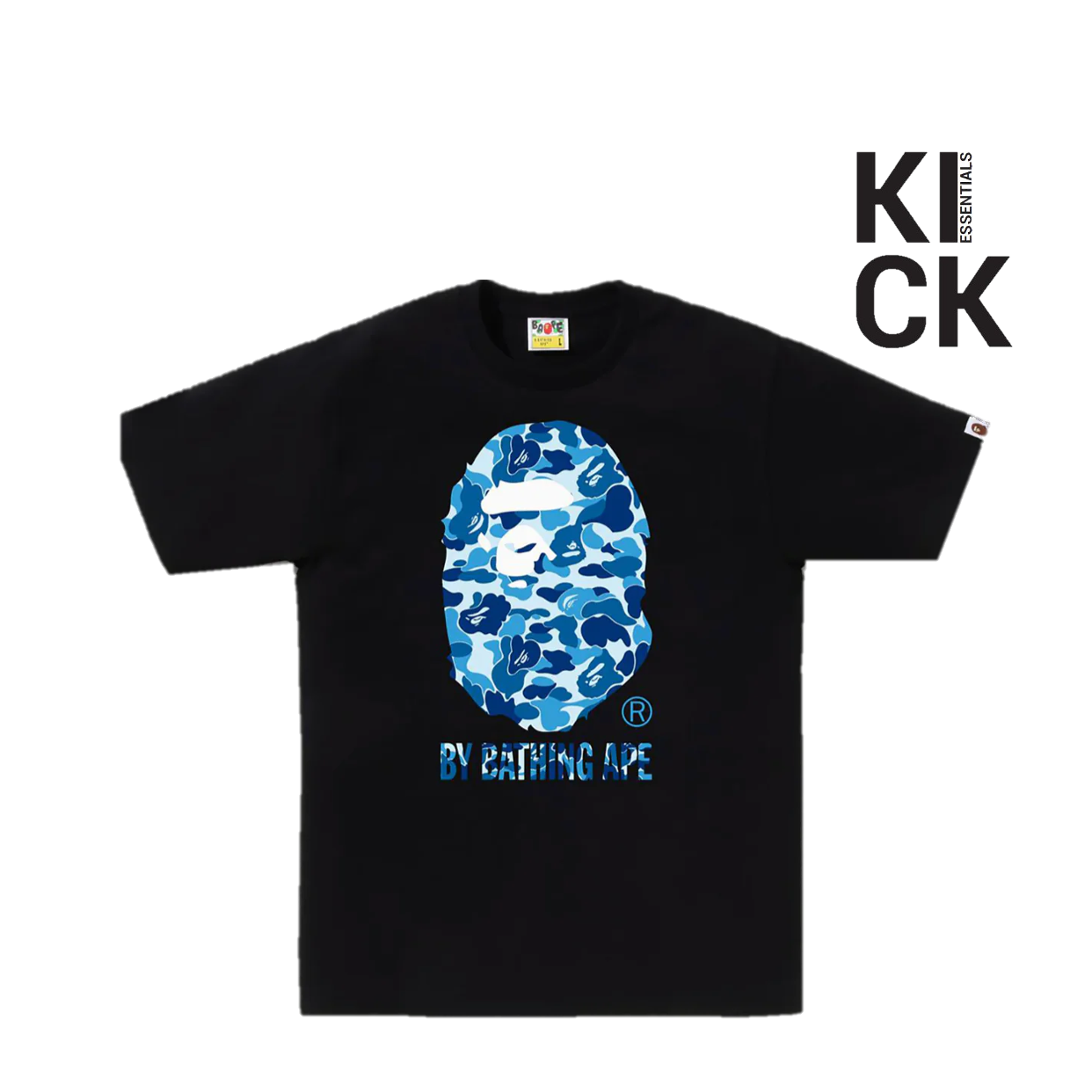 BAPE TEE 'ABC CAMO BLACK BLUE'
