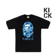 BAPE TEE 'ABC CAMO BLACK BLUE'