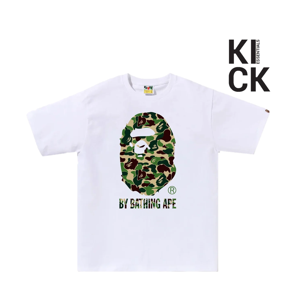 BAPE TEE 'ABC CAMO WHITE GREEN'