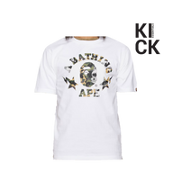 BAPE TEE '1ST CAMO CRAZY WHITE'