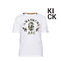BAPE TEE '1ST CAMO CRAZY WHITE'