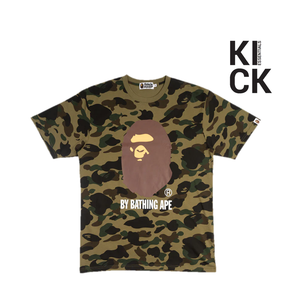 BAPE TEE 'HEAD GREEN CAMO'