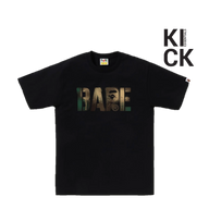 BAPE TEE 'MAP CAMO STENCIL BLACK'