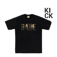 BAPE TEE 'MAP CAMO STENCIL BLACK'