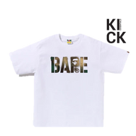 BAPE TEE 'MAP CAMO STENCIL WHITE'