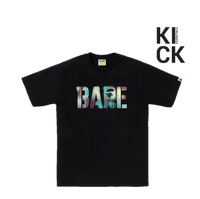 BAPE TEE 'MAP MULTI STENCIL BLACK'