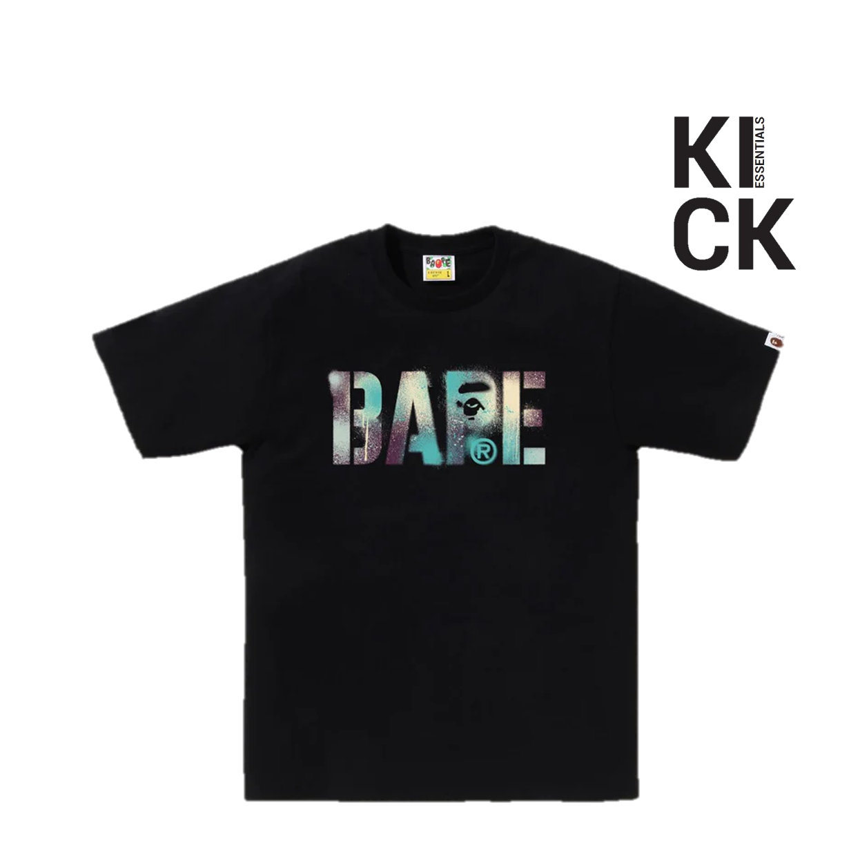 BAPE TEE 'MAP MULTI STENCIL BLACK'
