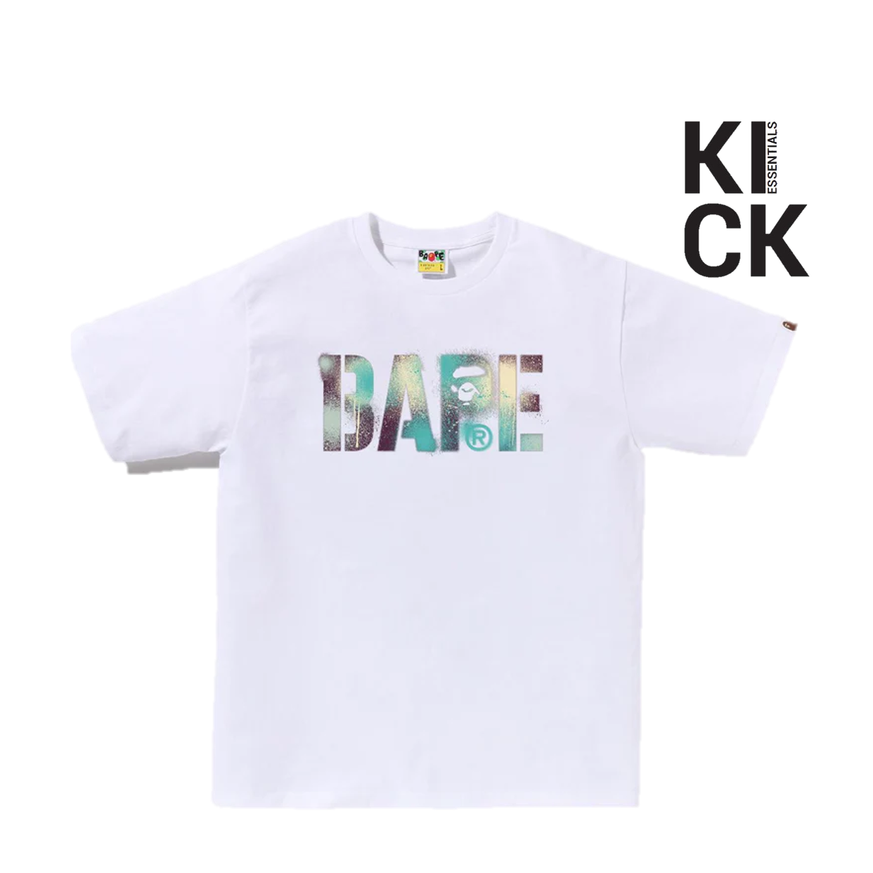 BAPE TEE 'MAP MULTI STENCIL WHITE'
