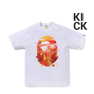 BAPE TEE 'FIREY LEAF WHITE'