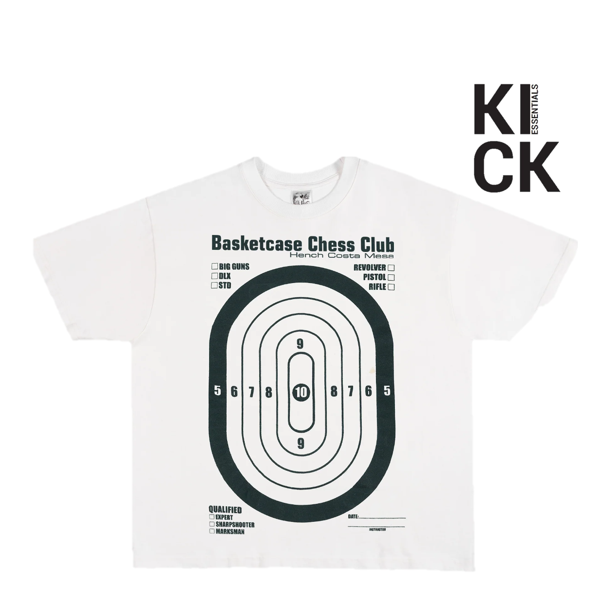 BASKETCASE TEE 'CHESS CLUB WHITE'