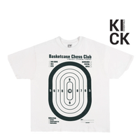 BASKETCASE TEE 'CHESS CLUB WHITE'