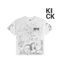 BASKETCASE TEE 'SCRIBBLE THERMAL WHITE'