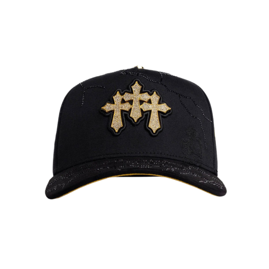 BIGG BOSS HAT '3 CRUCES BLACK GOLD'