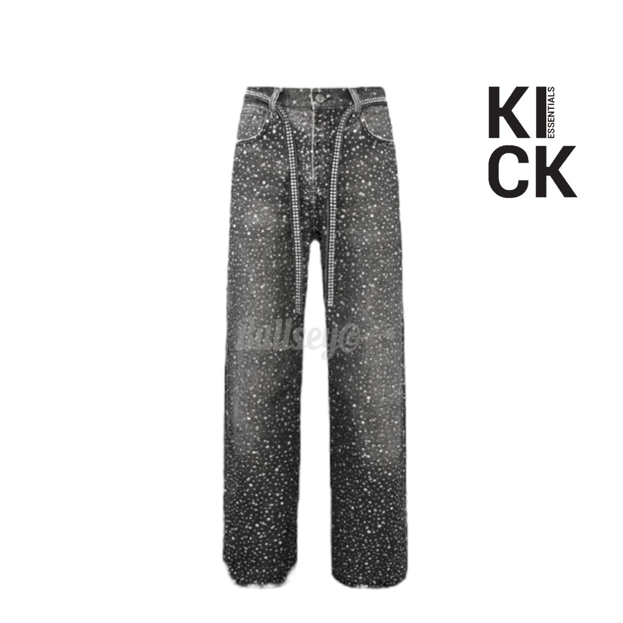 BIRTH OF A ROYAL CHILD JEANS 'RHINESTONES BLACK'