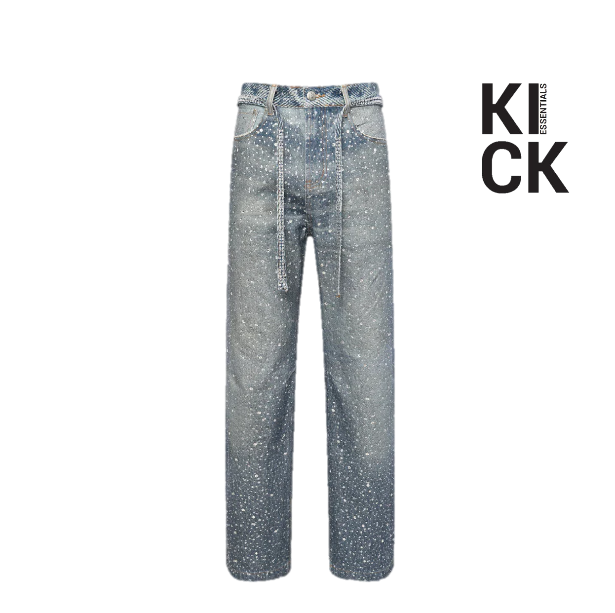BIRTH OF A ROYAL CHILD JEANS 'RHINESTONES BLUE'