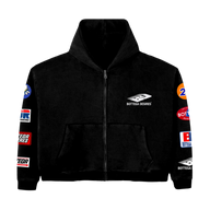 BOTTEGA DESIRES ZIP-UP 'PATCHES BLACK'