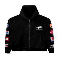 BOTTEGA DESIRES ZIP-UP 'PATCHES BLACK'