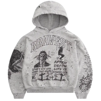 BRAVEST STUDIOS HOODIE 'SKETCH HEATHER GREY'