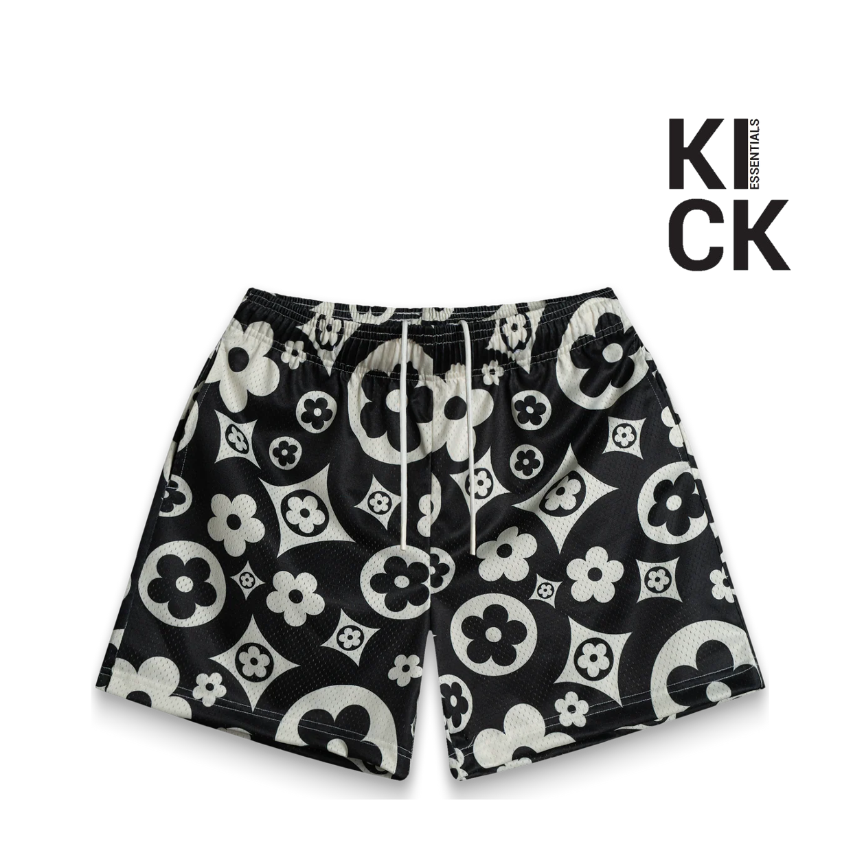 BRAVEST STUDIOS SHORT 'BLACK FLOWER LOGOS'