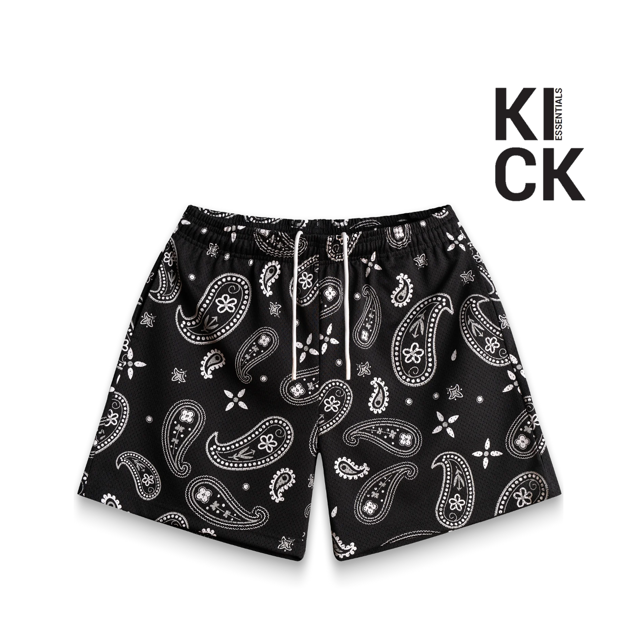 BRAVEST STUDIOS SHORT 'PAISLEY V3 BLACK'