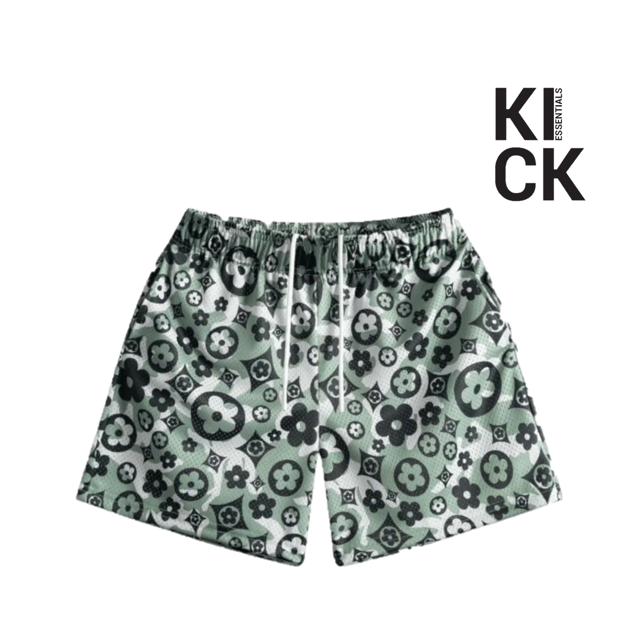 BRAVEST STUDIOS SHORT 'CAMO FLOWER LOGOS'