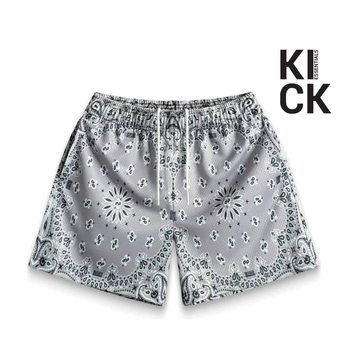 BRAVEST STUDIOS SHORT 'PAISLEY V2 GREY'