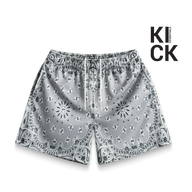 BRAVEST STUDIOS SHORT 'PAISLEY V2 GREY'