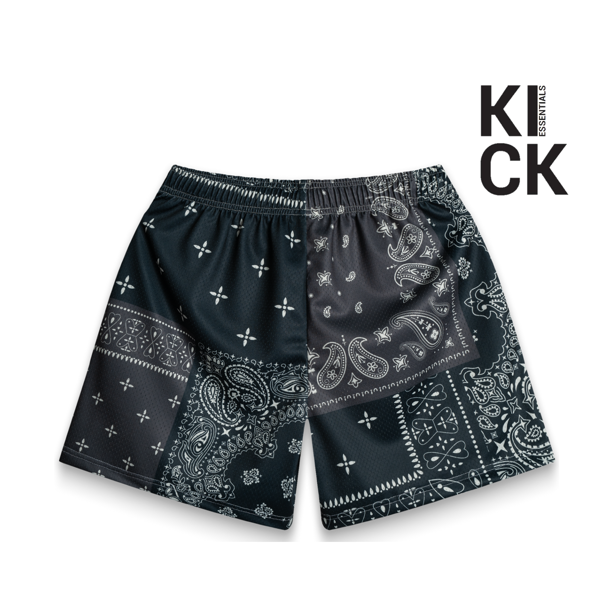 BRAVEST STUDIOS SHORT 'PATCHWORK PAISLEY BLACK'