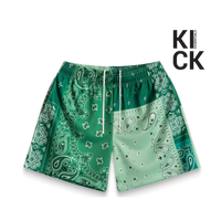 BRAVEST STUDIOS SHORT 'PATCHWORK PAISLEY GREEN'