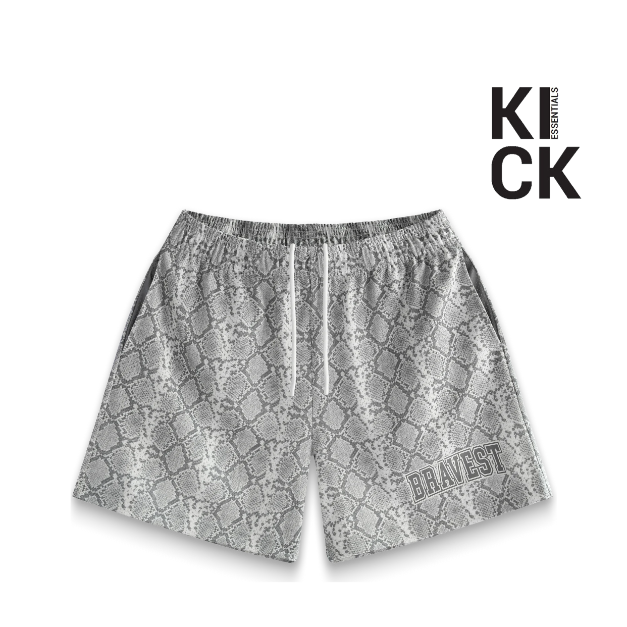 BRAVEST STUDIOS SHORT 'SNAKESKIN GREY'