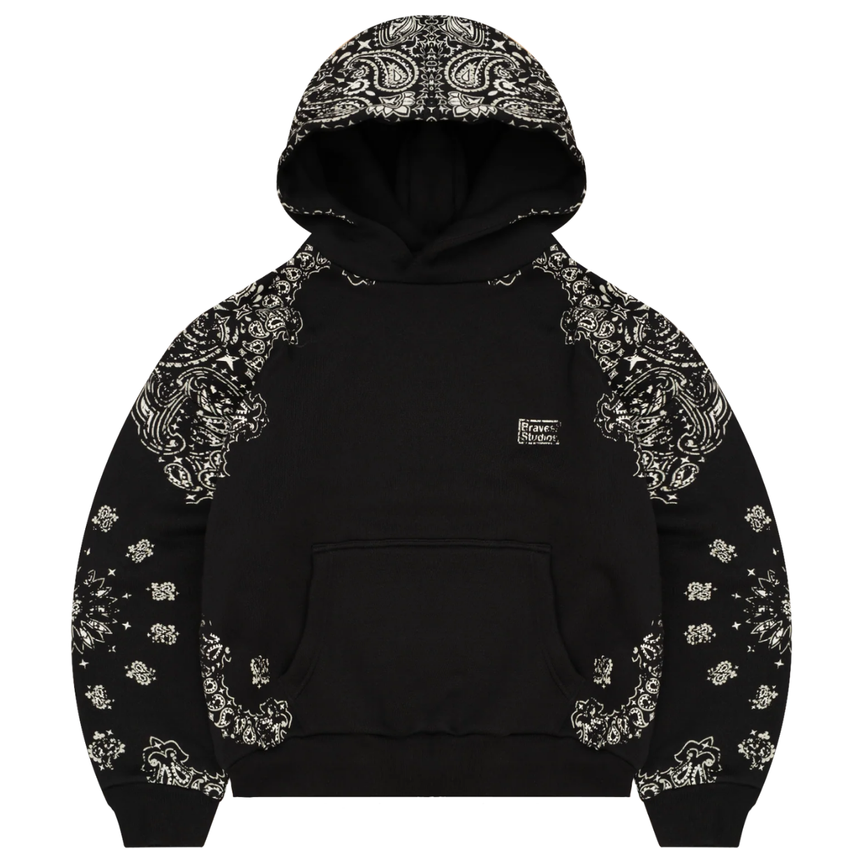 BRAVEST STUDIOS HOODIE 'PAISLEY BLACK'