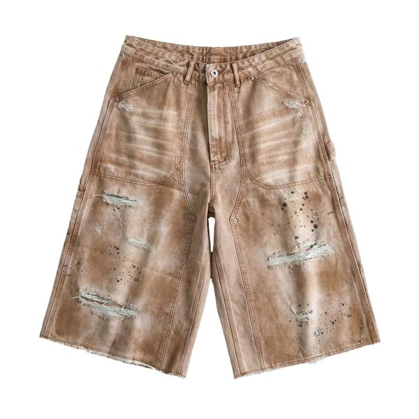 BRAVEST STUDIOS SHORT 'DISTRESSED WORKWEAR'