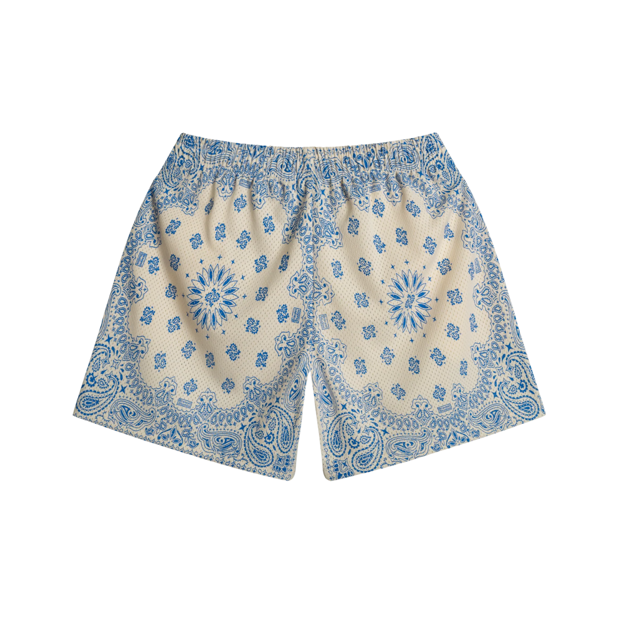 BRAVEST STUDIOS SHORT 'PAISLEY SCREENPRINT CREAM'
