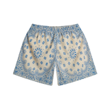 BRAVEST STUDIOS SHORT 'PAISLEY SCREENPRINT CREAM'