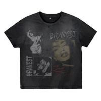 BRAVEST STUDIOS TEE 'BLACK PARADISE VINTAGE'