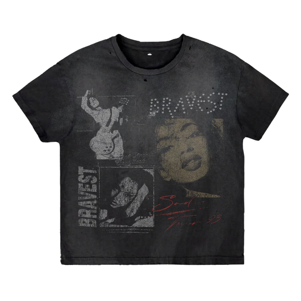 BRAVEST STUDIOS TEE 'BLACK PARADISE VINTAGE'