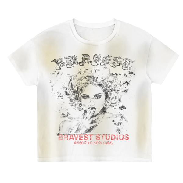 BRAVEST STUDIOS TEE 'SEXY LADY WHITE'