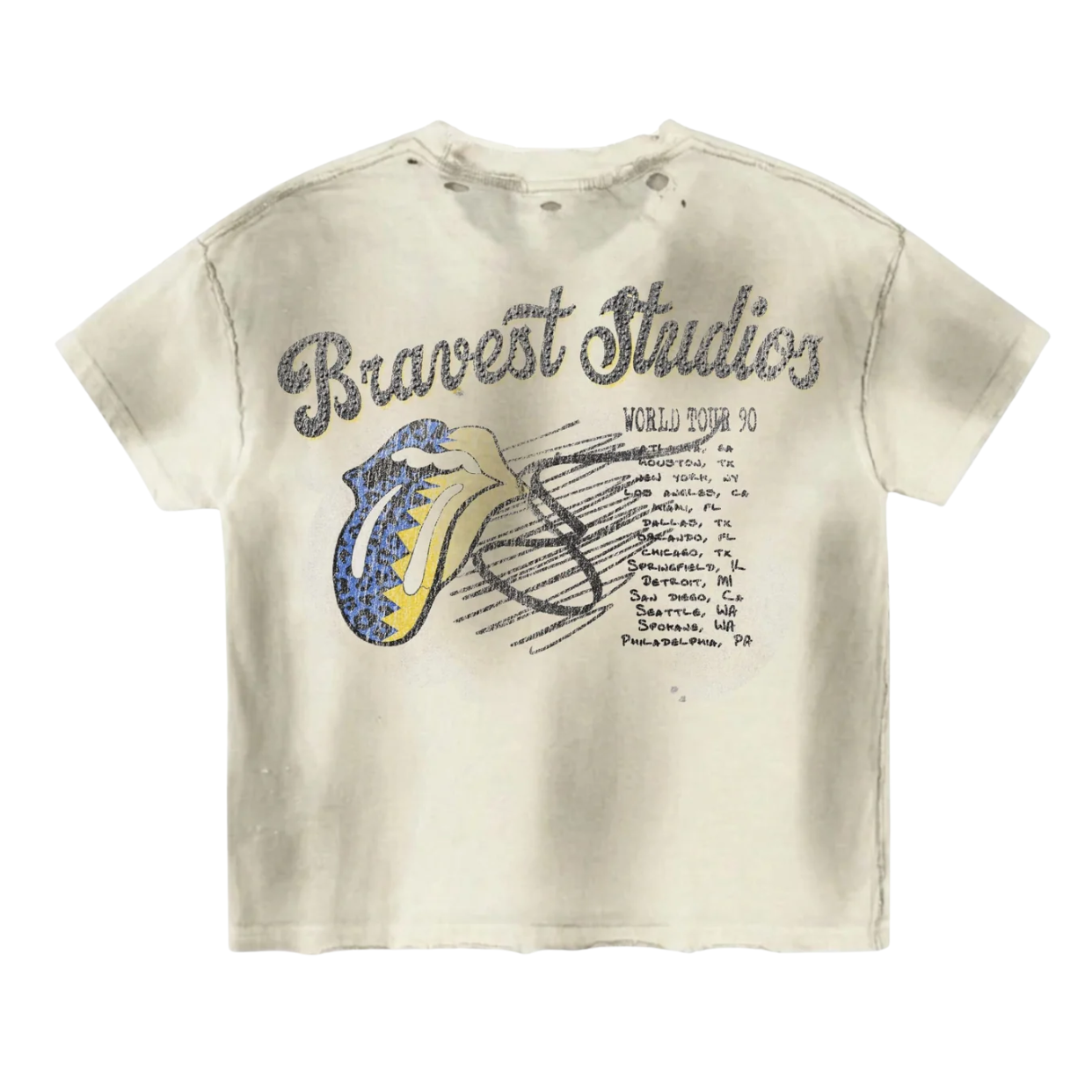 BRAVEST STUDIOS TEE 'TOUR WHITE'
