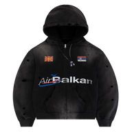 BRAVEST STUDIOS ZIP-UP 'AIR BALKAN BLACK'