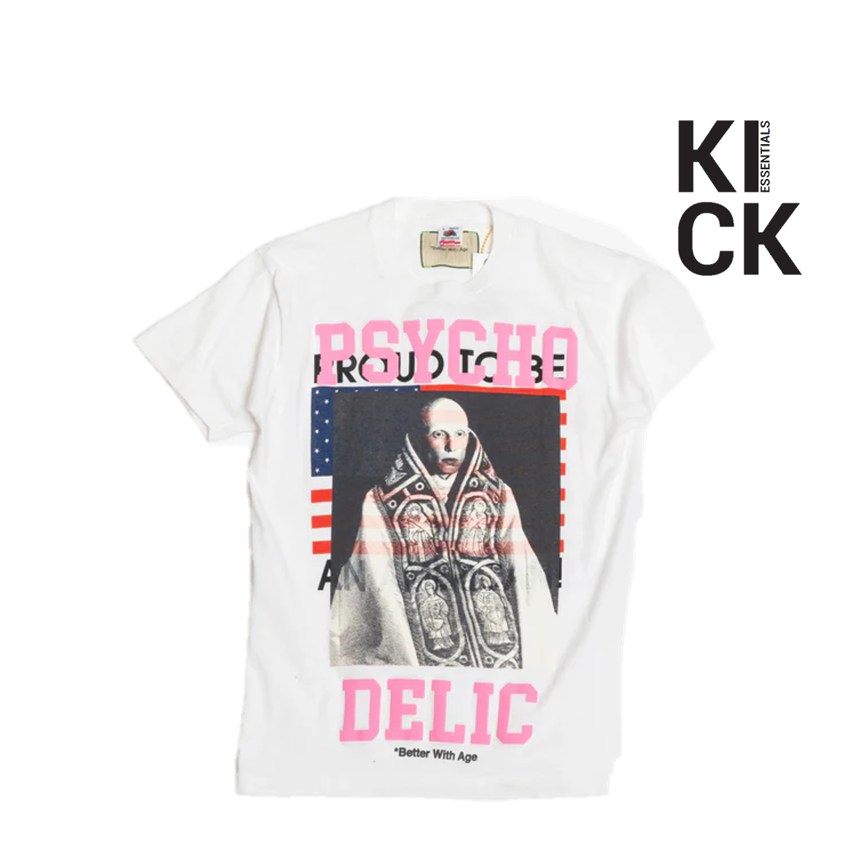 BETTER WITH AGE TEE 'PSYCHODELIC WHITE'