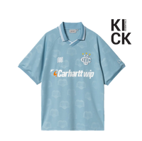 CARHARTT TEE 'FOOTBALL SHIRT IN HEART BLUE'
