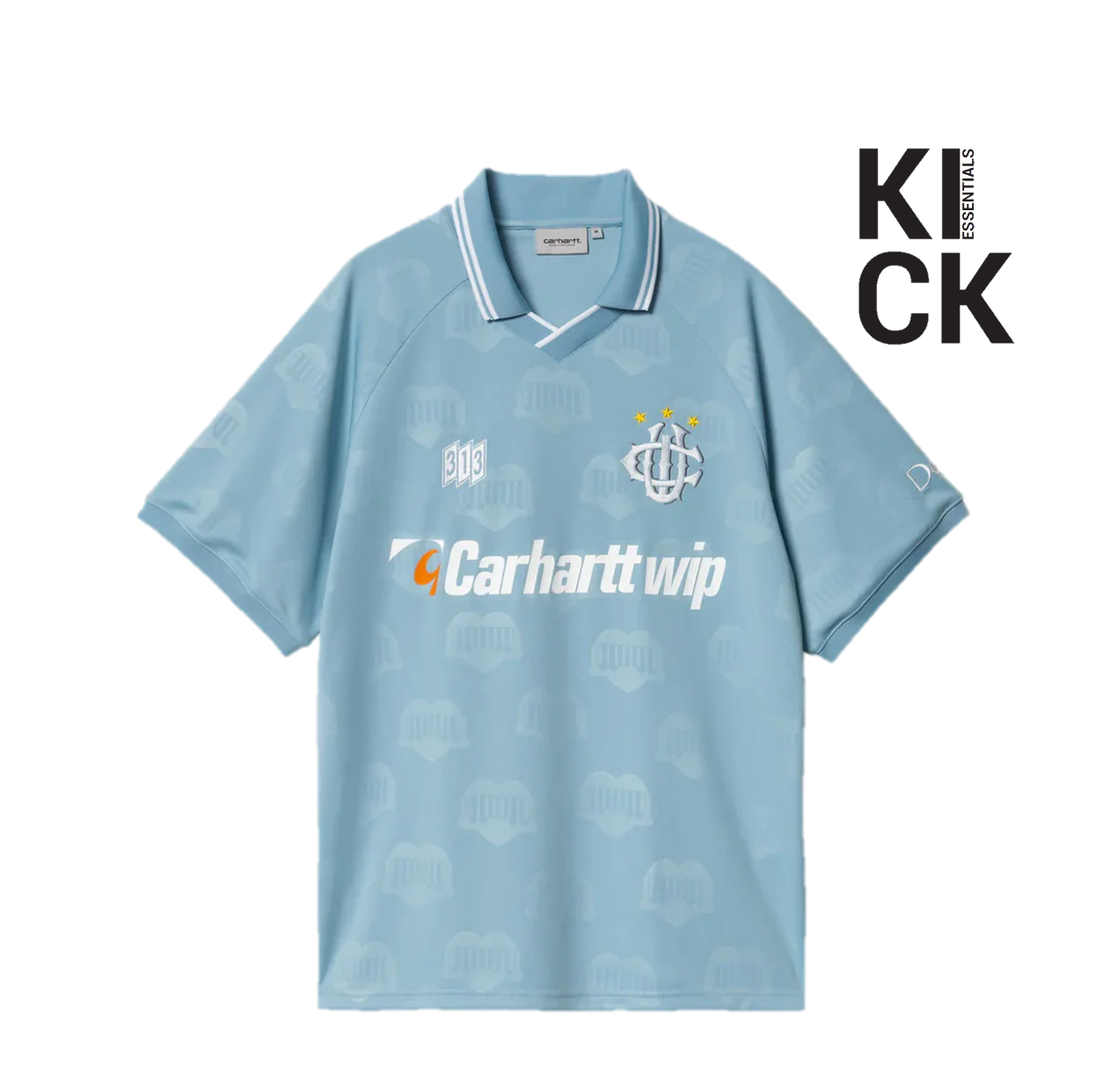 CARHARTT TEE 'FOOTBALL SHIRT IN HEART BLUE'