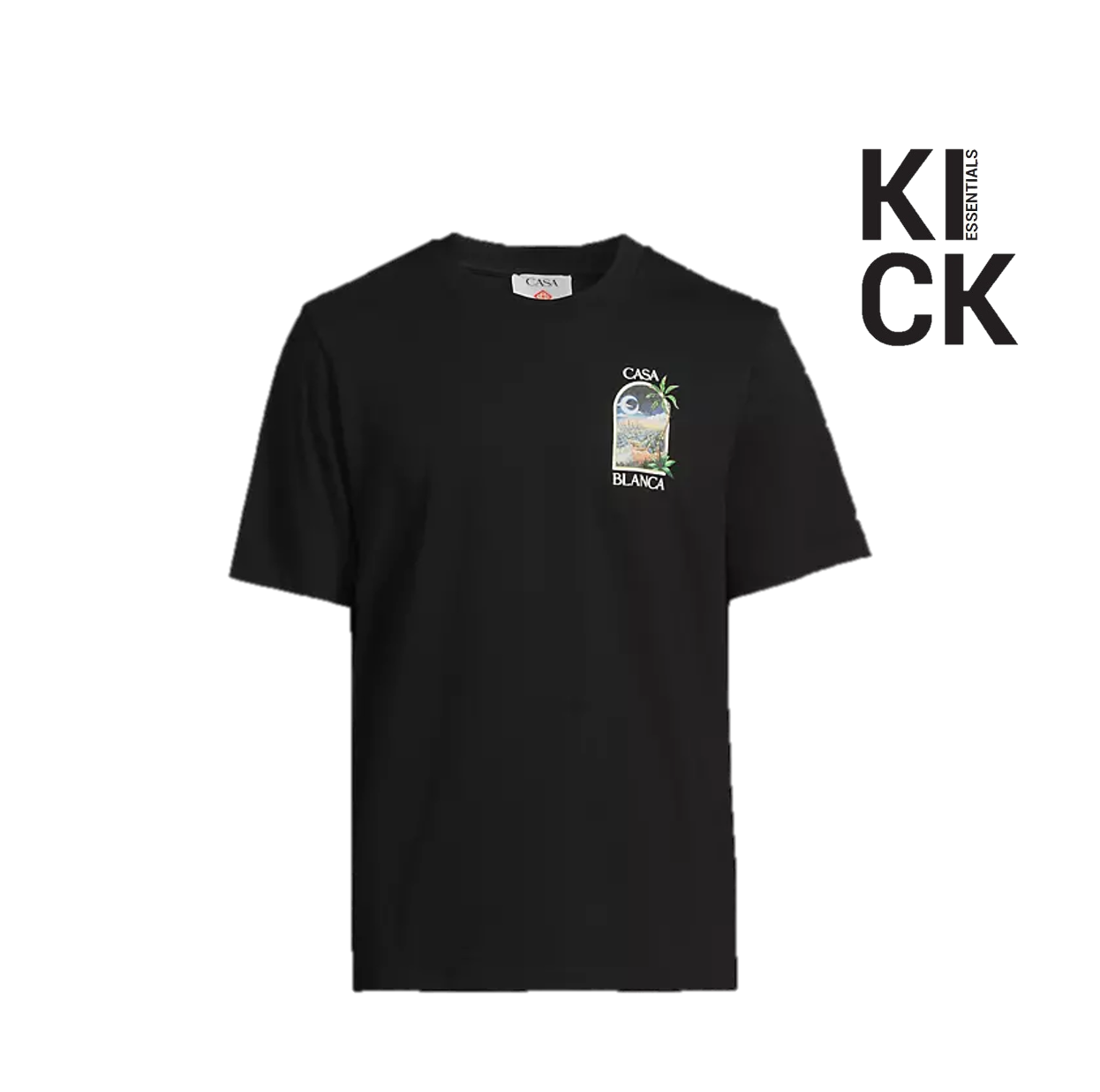 CASABLANCA TEE 'LA PRINTED BLACK'