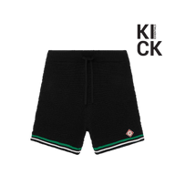 CASABLANCA SHORT 'KNIT TENNIS BLACK'