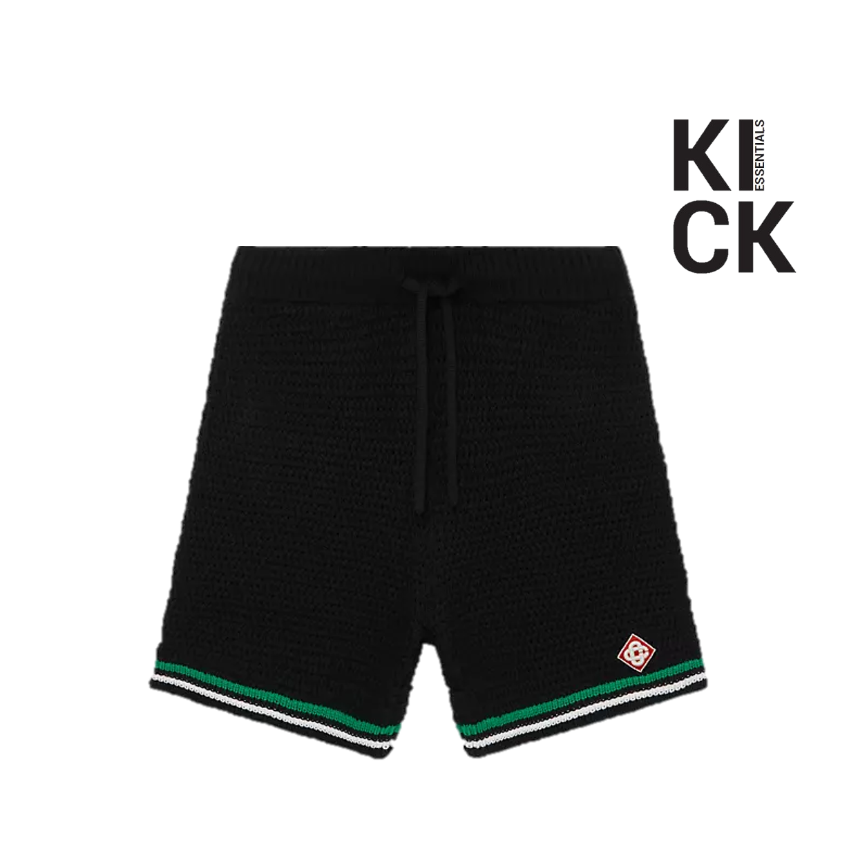 CASABLANCA SHORT 'KNIT TENNIS BLACK'