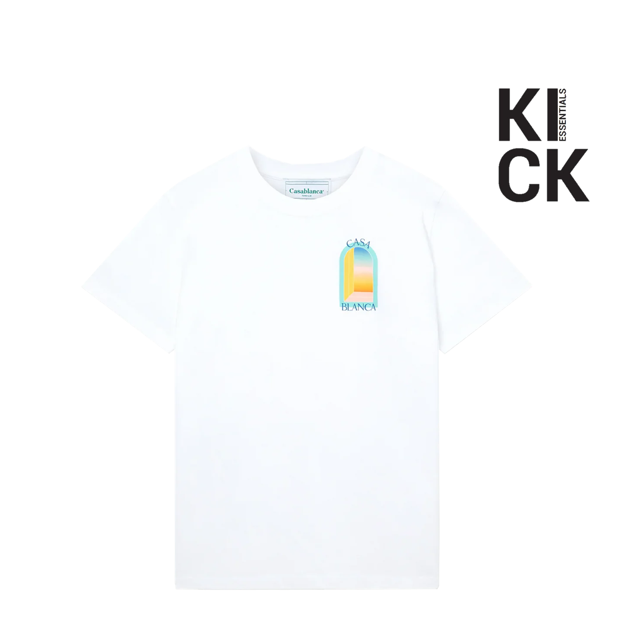 CASABLANCA TEE 'L ARC EN COLORE WHITE'