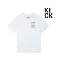 CASABLANCA TEE 'SURREAL POOL WHITE'