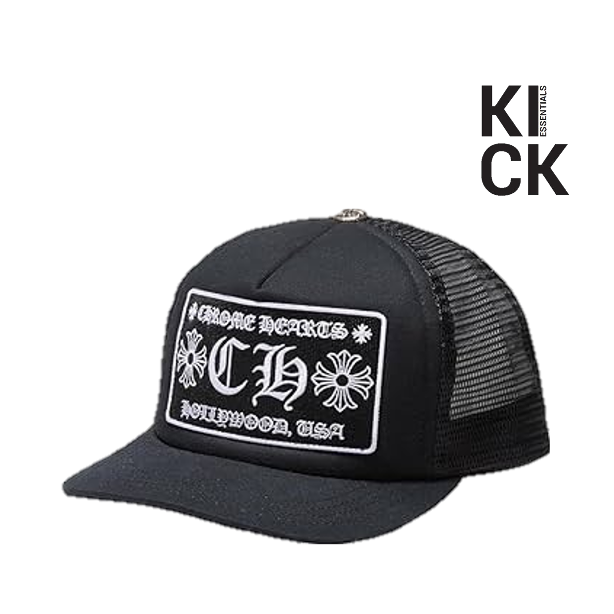 CHROME HEARTS HAT 'BLACK WHITE WRITING'