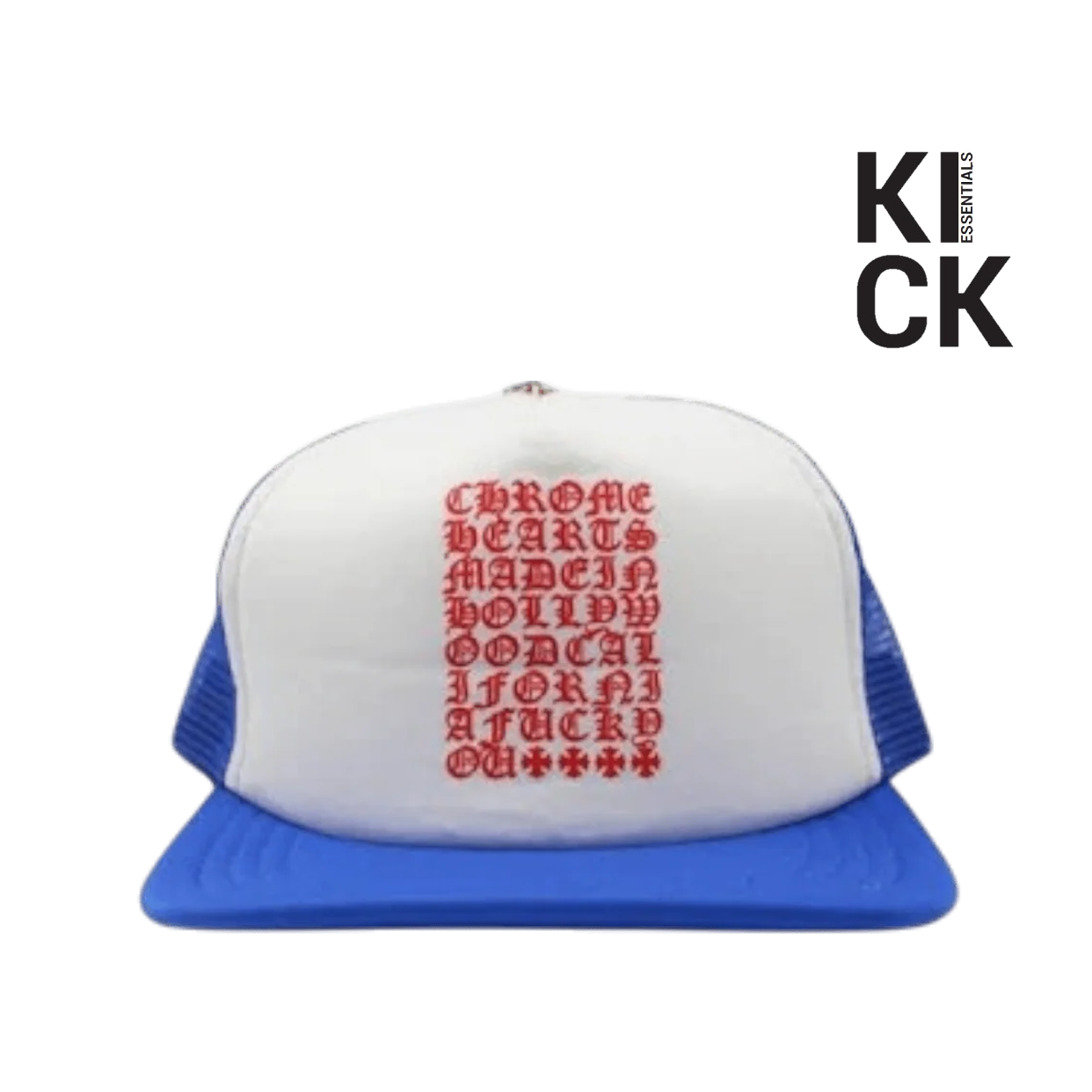 CHROME HEARTS HAT 'BLUE EYE CHART TRUCKER'